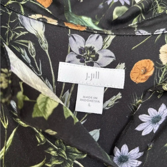 J Jill Botanical Shirt Dress - Picture 3 of 5
